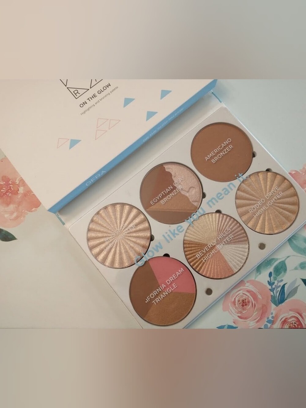 OFRA On The Glow Bronzer Contour Highlighter Palette